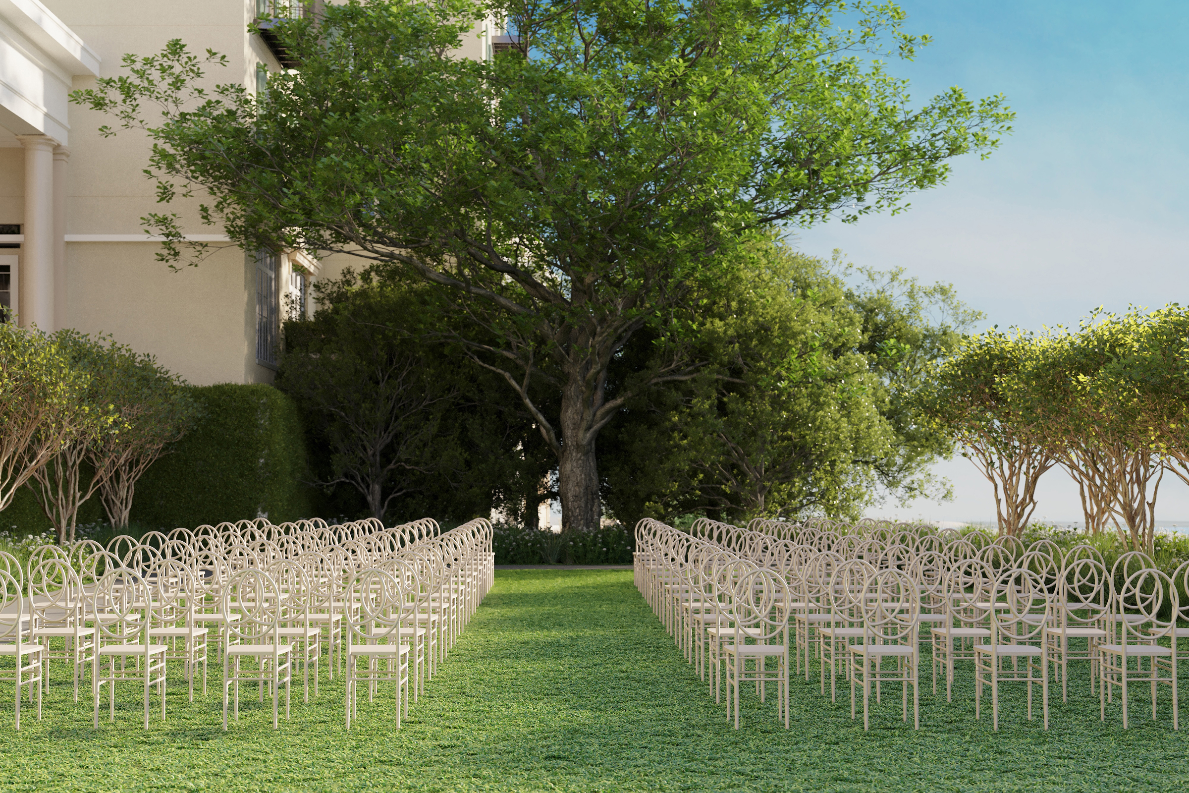 outdoor venue with trees